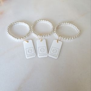 3- e newton Classic Sterling 6mm  Bracelets